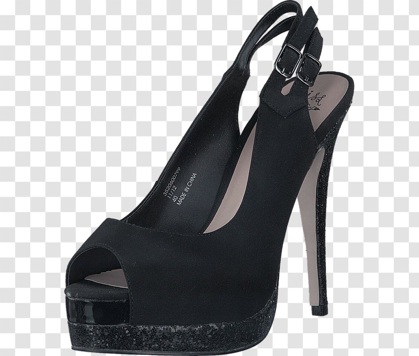 Shoe Suede Sandal Heel Black - M Transparent PNG