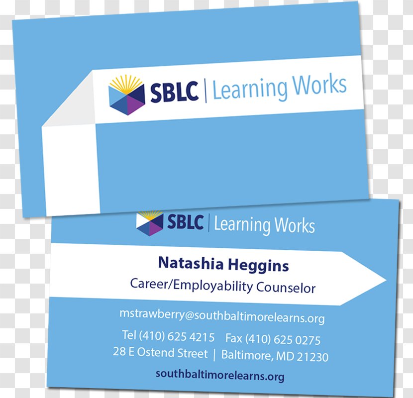 South Baltimore Learning Center Brand Redstart Logo Organization - Literacy - Creative Bussines Card Transparent PNG