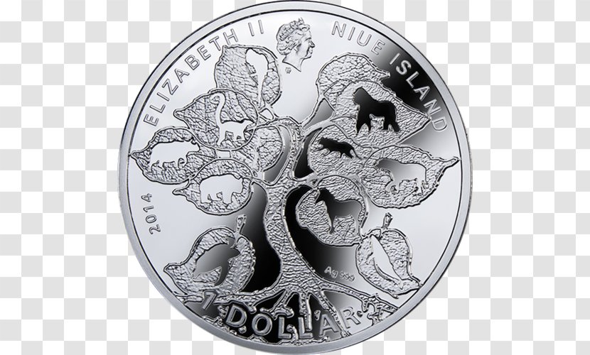 Silver Coin Niue Dollar - United States Transparent PNG