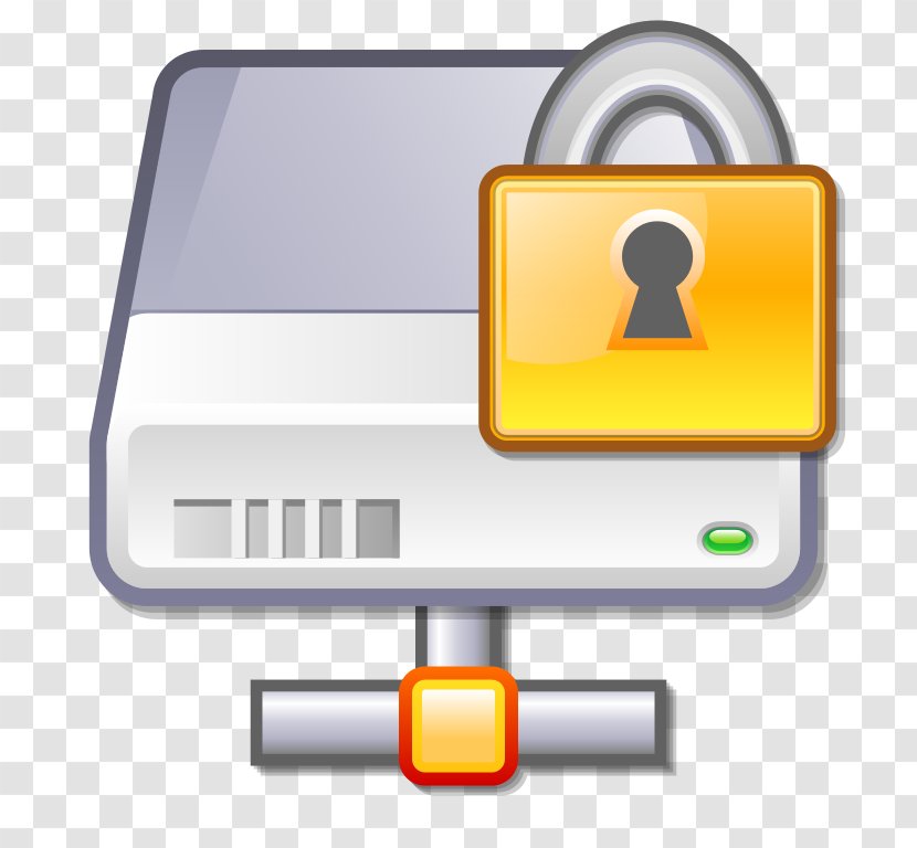 SSH File Transfer Protocol Secure Program Shell Clip Art - Yellow - World Wide Web Transparent PNG