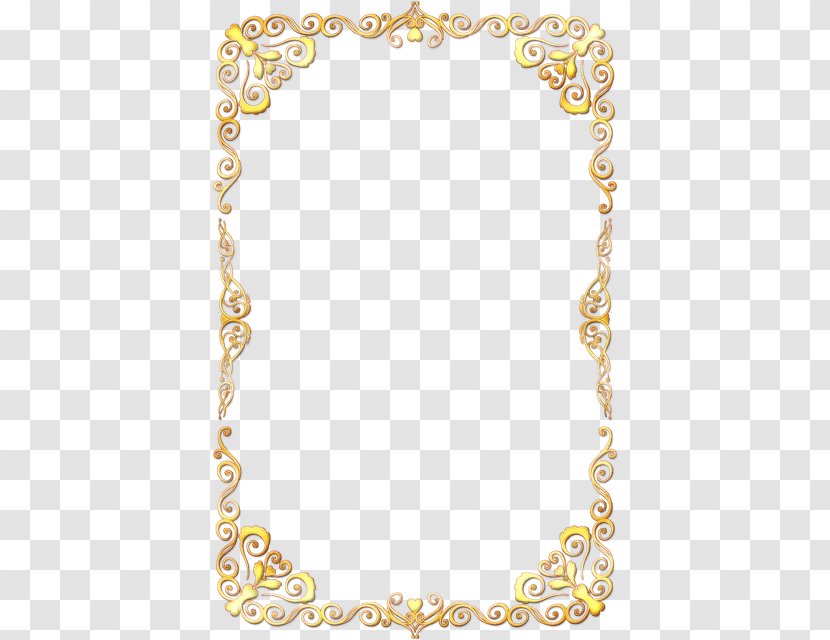 Gold Picture Frames - Jewellery Body Jewelry Transparent PNG