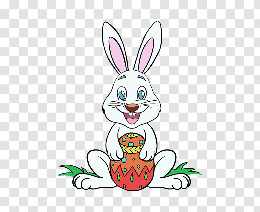 Easter Bunny Drawing Hare Rabbit - Egg Hunt Transparent PNG