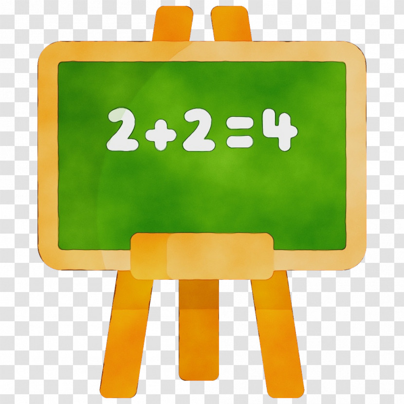 Green Blackboard Easel Logo Transparent PNG