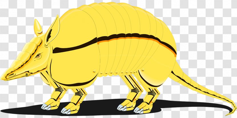 Armadillo Carnivora Animal Hedgehog Clip Art - Yellow Transparent PNG