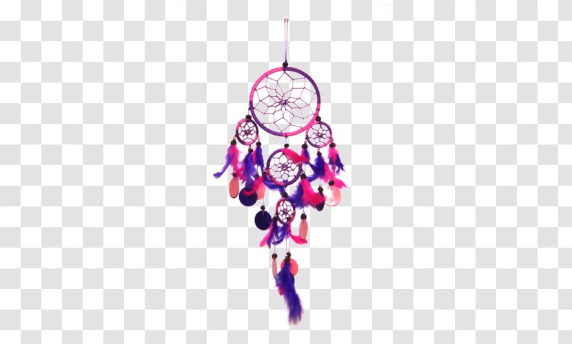 Capiz Pink Dreamcatcher Purple Ornament - Christmas - Dreamcather Transparent PNG
