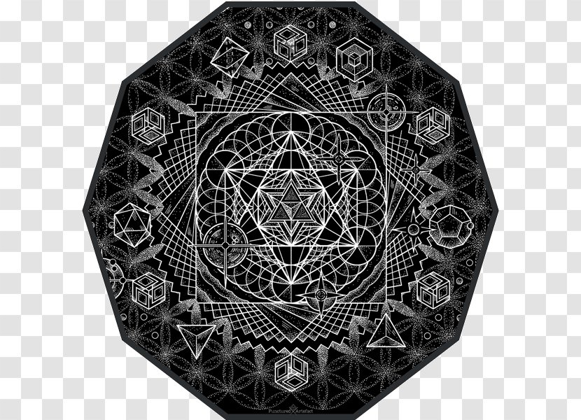 Sacred Geometry Pleiades Cosmos Circle - Ink Sky Transparent PNG