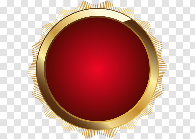 Brown Maroon Circle - Red Seal Transparent PNG