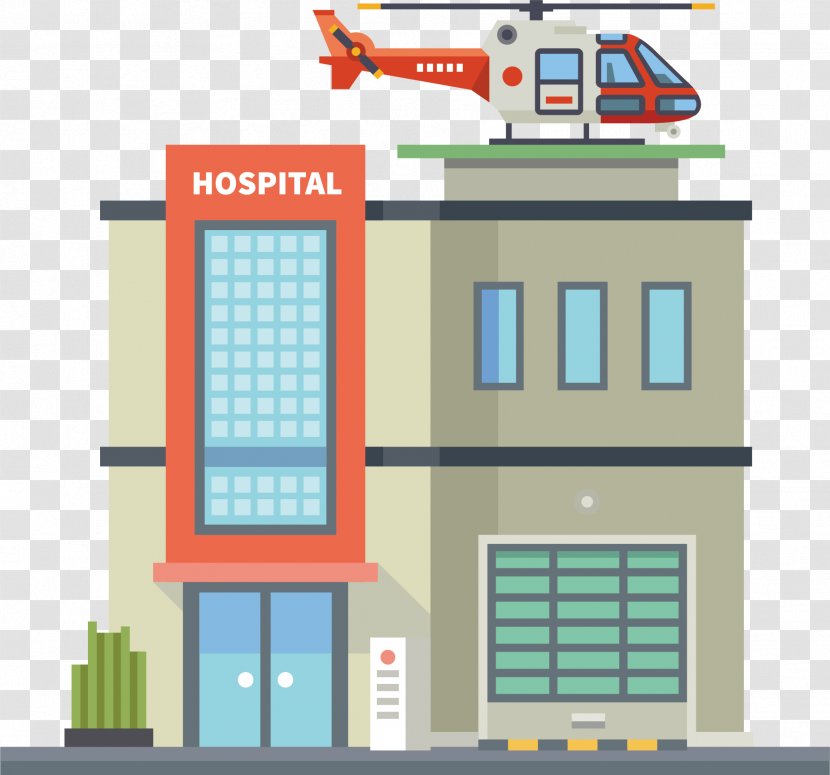 Faith Diagnostic Centre Vector Graphics Clinic Illustration Hospital - Flat Design - Elevation Transparent PNG