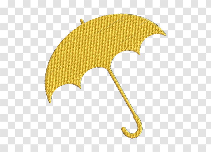 Umbrella Font - Yellow Transparent PNG