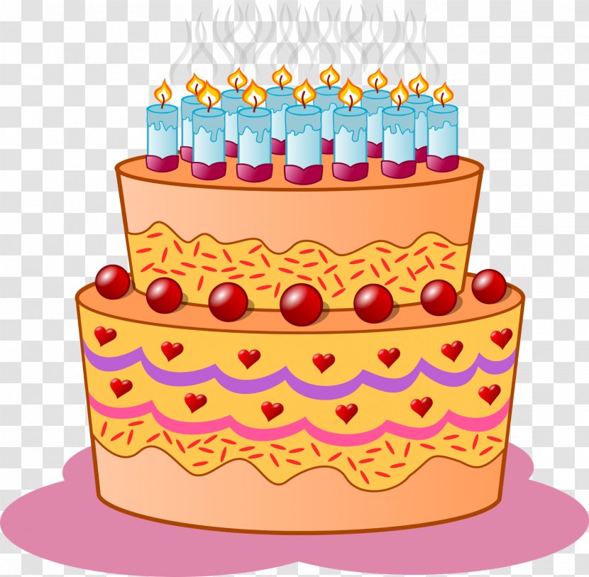 Birthday Cake Cupcake Cartoon Clip Art Transparent PNG