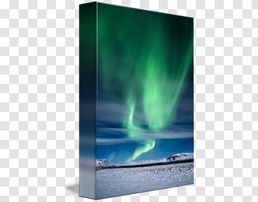 Iceland Gallery Wrap Mosfellsheiði Canvas Energy - Icelandic - Aurora Boreal Transparent PNG