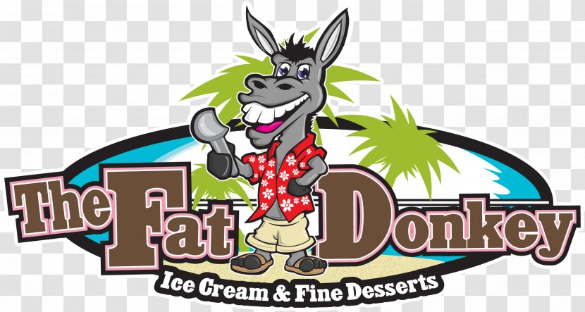 The Fat Donkey Ice Cream And Fine Desserts Minutemen Causeway Menu Logo Transparent PNG
