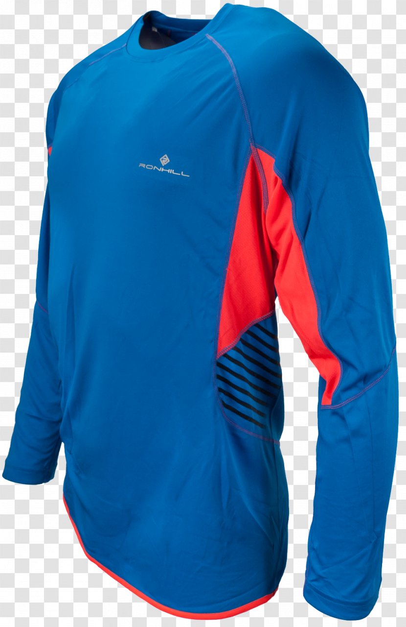 Long-sleeved T-shirt Blue Turquoise - Active Shirt - Hill Transparent PNG