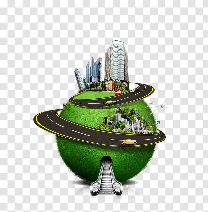 Earth Architecture Green Highway - Google Images - City Business Creativity Transparent PNG
