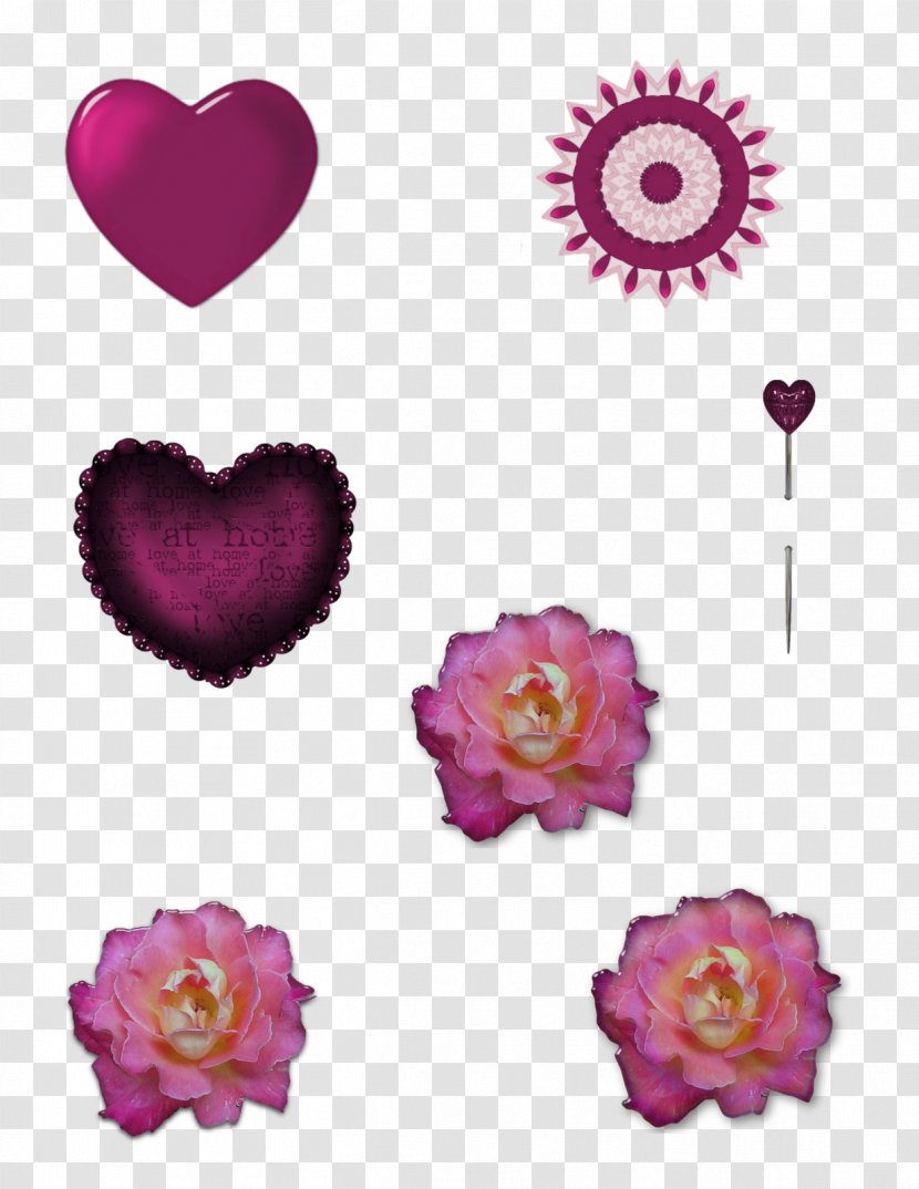 Cut Flowers Garden Roses Floral Design - Petal - Valentine Element Transparent PNG