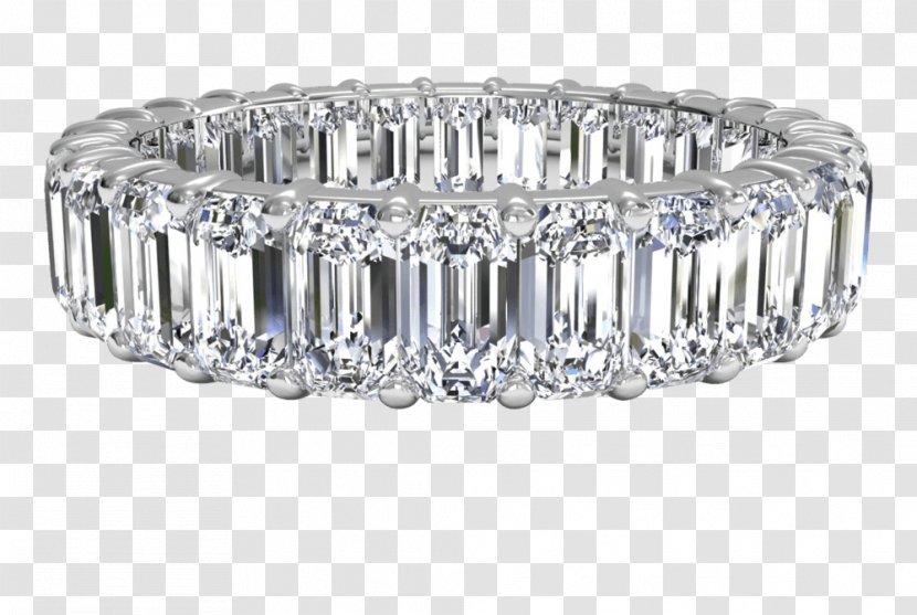 Diamond Cut Eternity Ring Wedding Engagement - Gemstone Transparent PNG