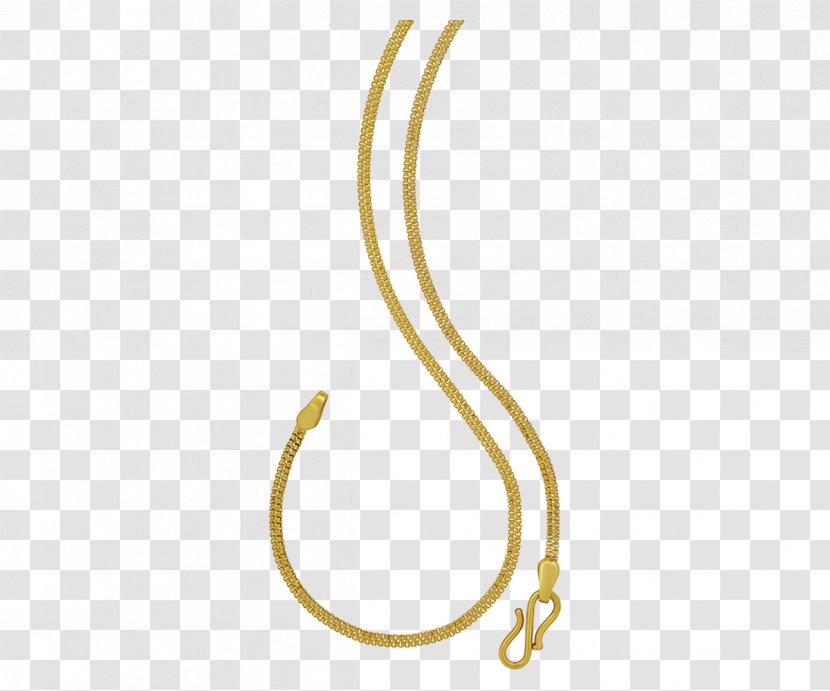 Orra Jewellery Chain Gold - Body Transparent PNG