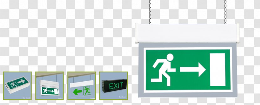 Emergency Lighting Exit Sign - Logo - Light Transparent PNG