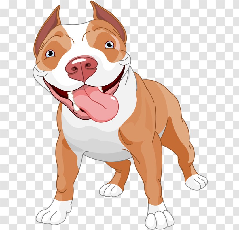 American Pit Bull Terrier Clip Art - Tongue Puppy Transparent PNG