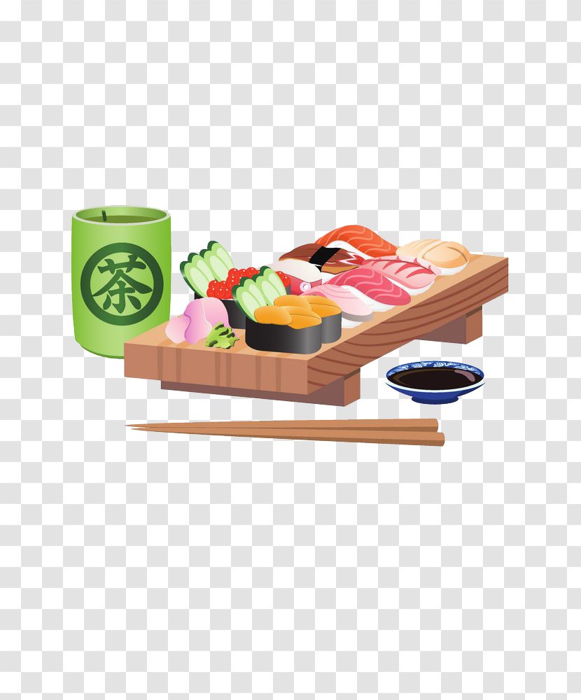 Sushi Japanese Cuisine Chinese Korean - And Tea Culture Transparent PNG