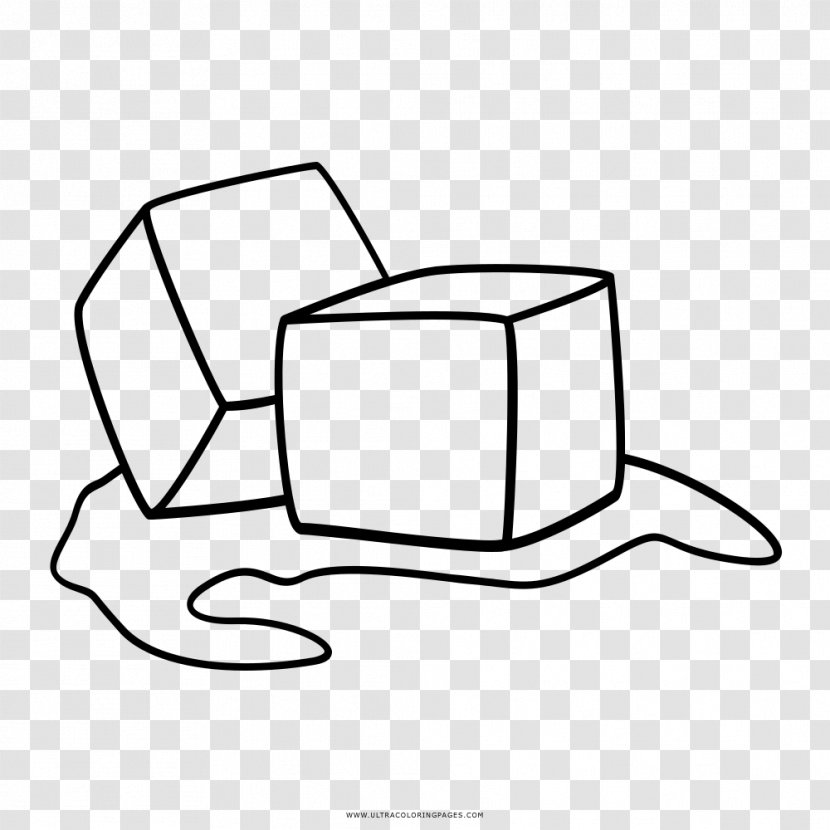 Ice Cube Drawing Coloring Book Transparent PNG