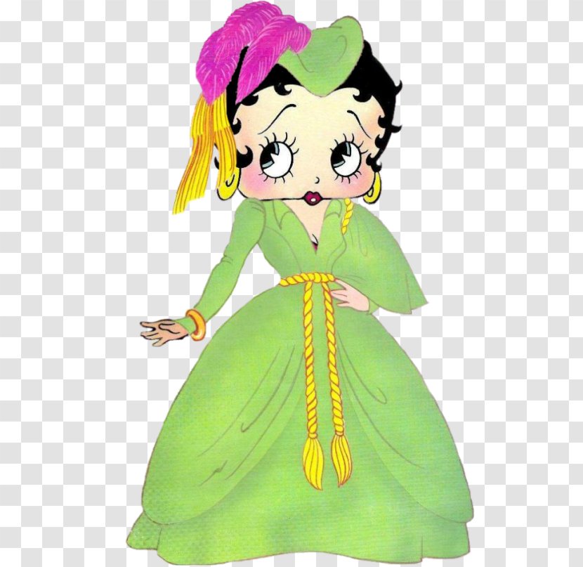 Betty Boop Cartoon Image Character Illustration - Green - Boo Transparent PNG