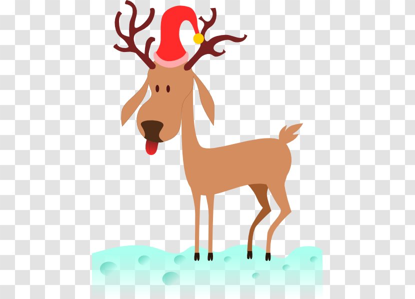 Rudolph Santa Clauss Reindeer Cartoon Clip Art - Pictures Of Transparent PNG