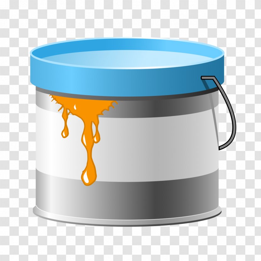 Paint Ink Lacquer - Paintbrush - Bucket Pattern Transparent PNG