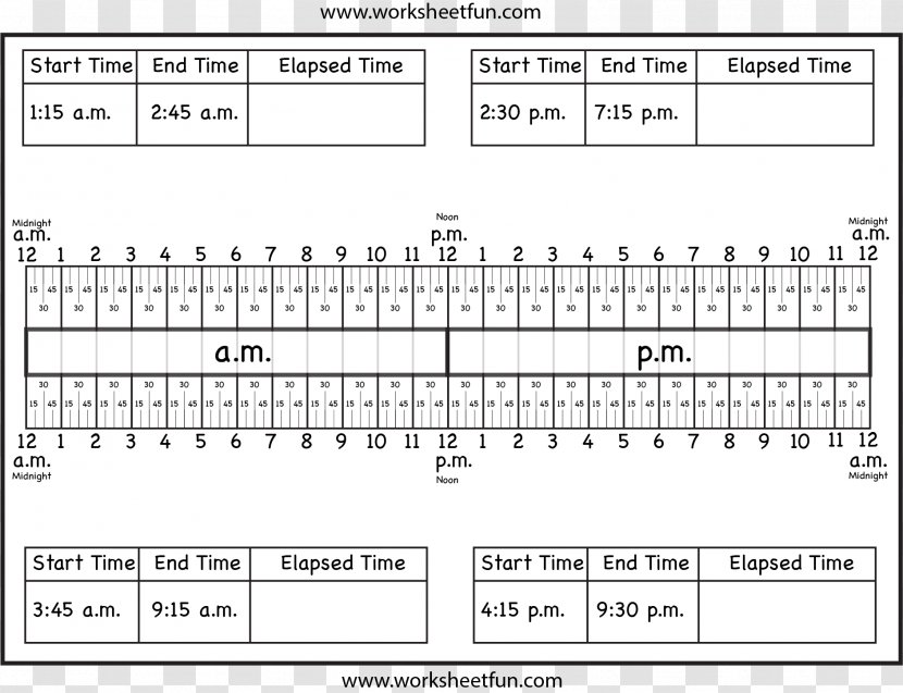 Number Line Counting Worksheet Addition - Cartoon - Mathematics Transparent PNG