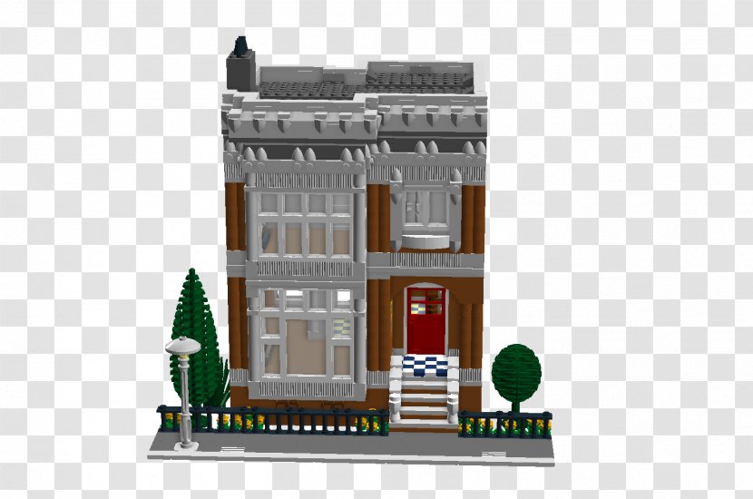 Facade Building Victorian House Architectural Style Townhouse - Modular Design - Lego Buildings Transparent PNG