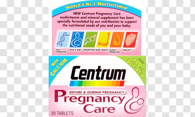 Dietary Supplement Centrum Tablet Multivitamin Pregnancy - Online Pharmacy - Abdominal Pain Transparent PNG