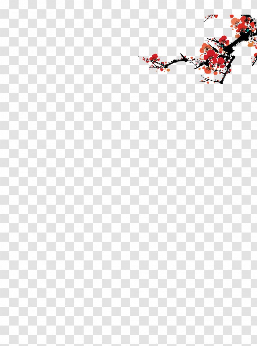 Chinese New Year Hongmei, Guangdong Lunar - Decorative Elements Hongmei Transparent PNG