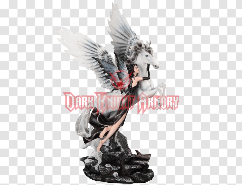 Figurine Statue Pegasus Winged Unicorn - Mythical Creature - Knight Transparent PNG