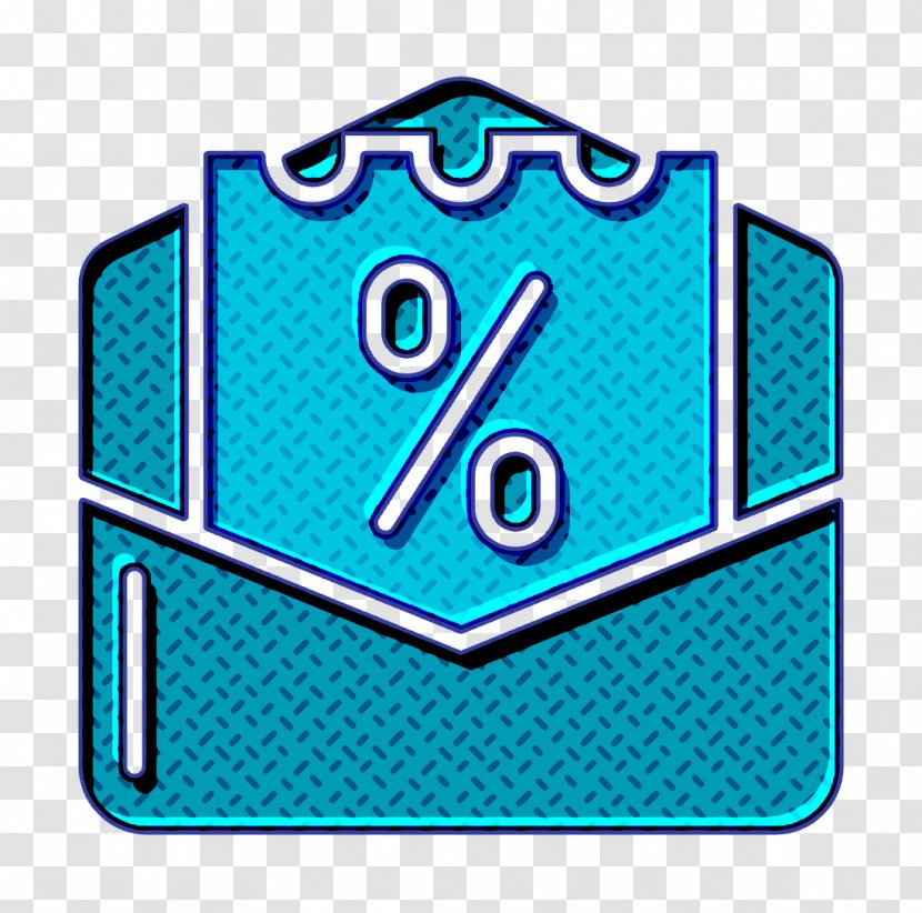 Buy Icon Discount Message - Electric Blue Turquoise Transparent PNG