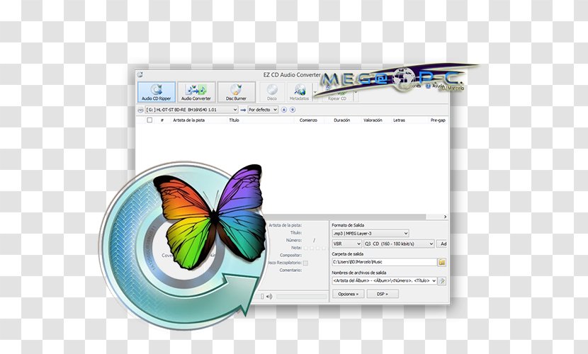 CD Ripper Compact Disc .cda File Computer Software Audio Converter - Insect - Cdplayer Transparent PNG