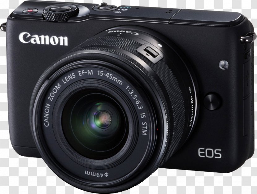 Canon EOS M10 Mirrorless Interchangeable-lens Camera EF-M 15–45mm Lens Transparent PNG