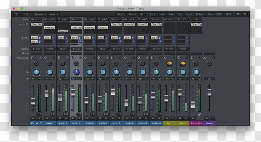 Sound Design Audio Mixers Computer Software Power Amplifier - Logic Pro Transparent PNG