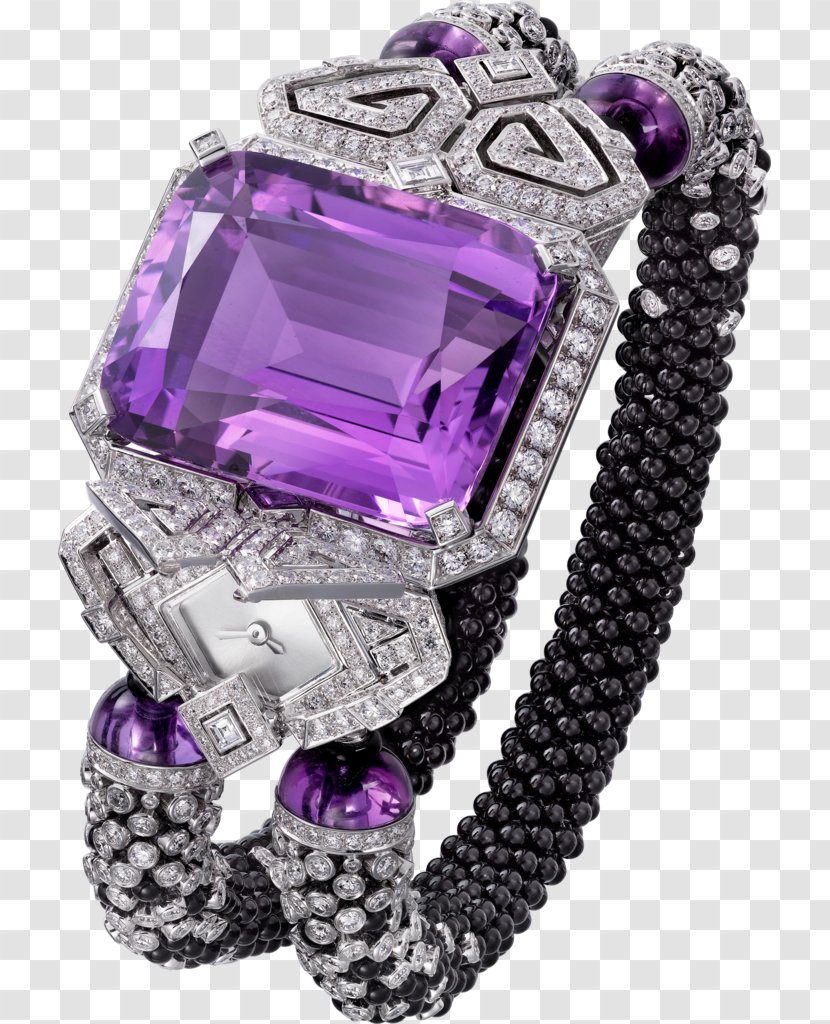 Amethyst Jewellery Watch Cartier Ring - Purple Transparent PNG