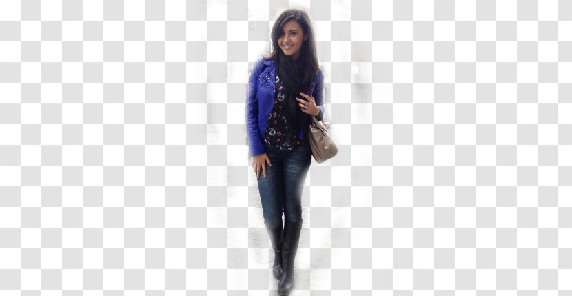 Jeans Cobalt Blue Leggings Outerwear Jacket - Sleeve Transparent PNG