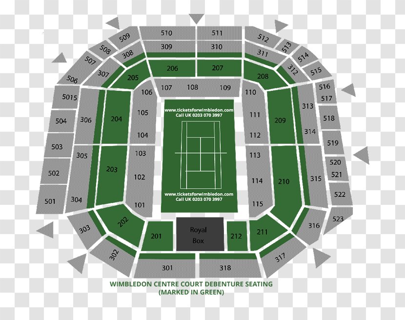 2018 Wimbledon Championships Centre Court 2017 No. 1 Tennis - Seating Assignment Transparent PNG