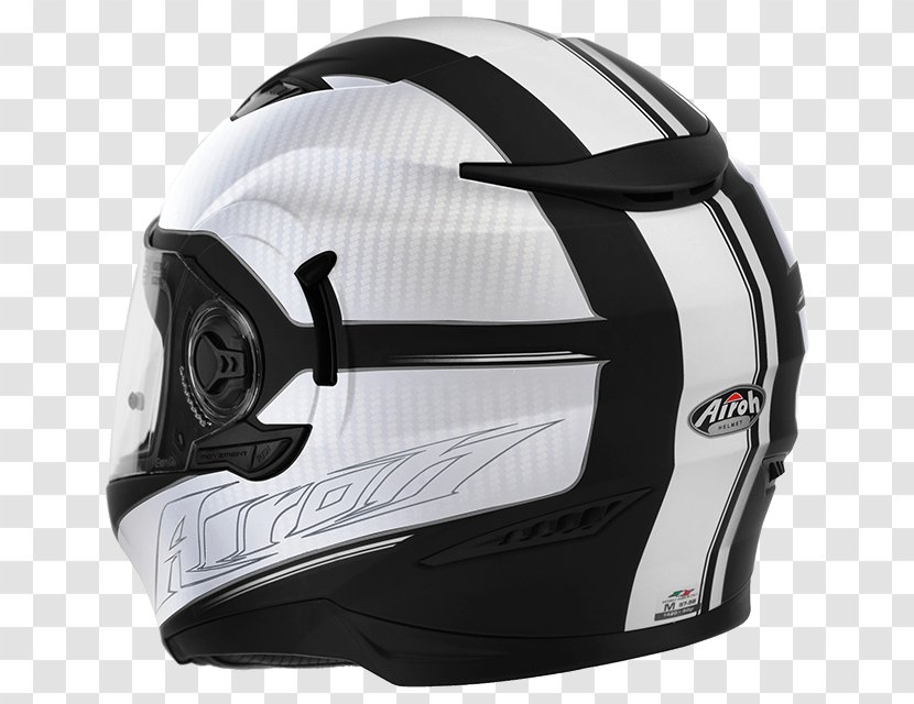 Bicycle Helmets Motorcycle Lacrosse Helmet Ski & Snowboard AIROH - White Movement Transparent PNG