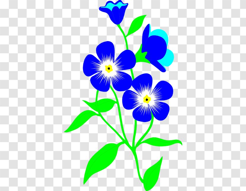 Flower Blue Clip Art - Viola - Small Clipart Transparent PNG