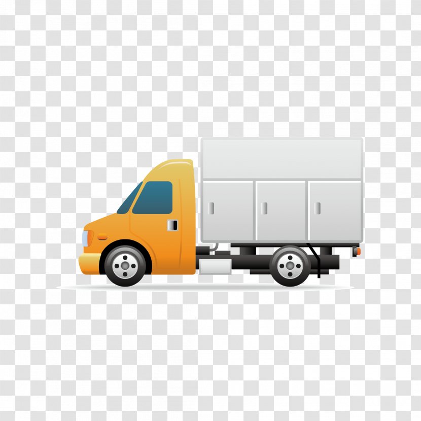Car Vehicle Transport Icon - Motor - Small Container Truck Transparent PNG