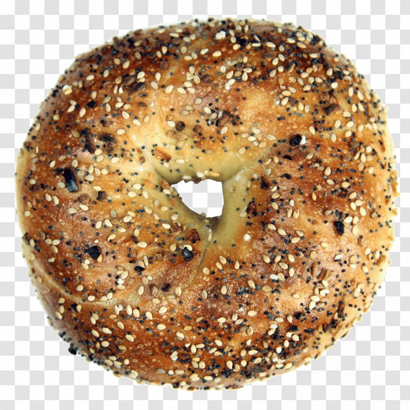 Everything Bagel Simit Pumpernickel Bakery - Cream Cheese Transparent PNG