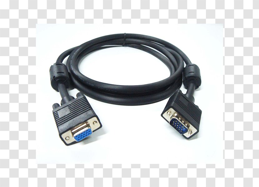Graphics Cards & Video Adapters VGA Connector Super Array Electrical Cable D-subminiature - Minidin - Computer Transparent PNG