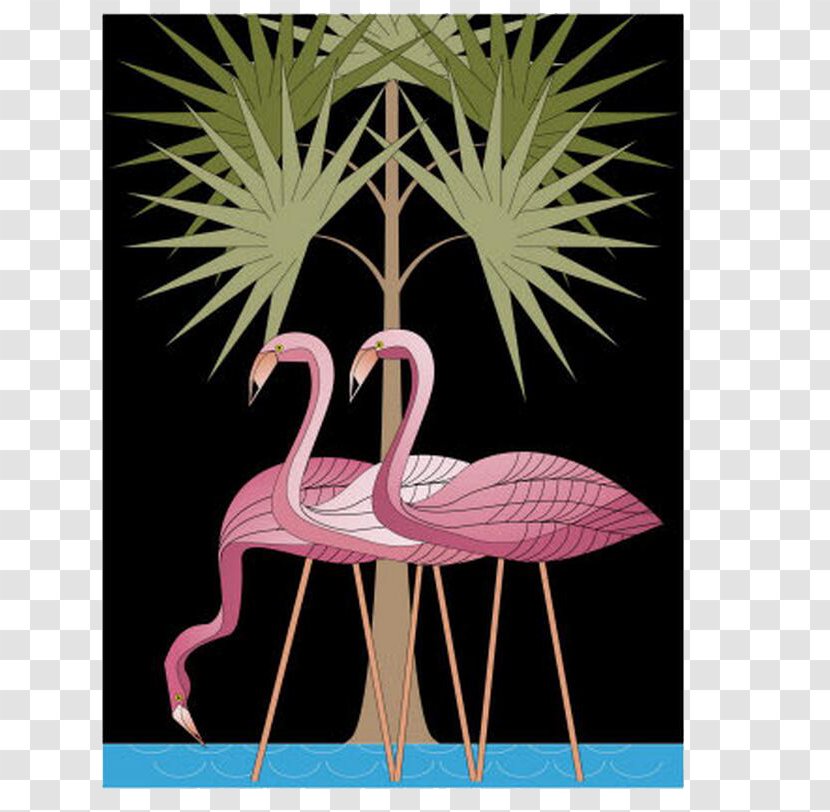Flamingo AllPosters.com Printing Canvas Print - Pink - Flamingos Transparent PNG