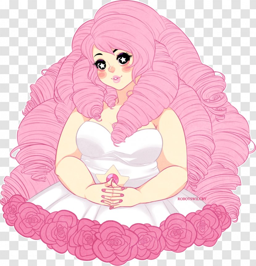 Rose Quartz Fan Art Drawing - Supernatural Creature Transparent PNG