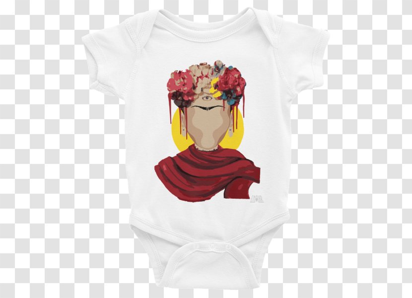 Printed T-shirt Sleeve Baby & Toddler One-Pieces Clothing - Tshirt - FRIDA Transparent PNG