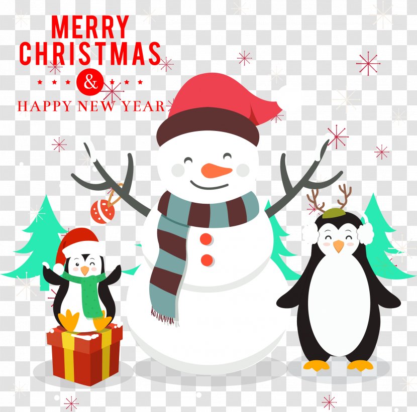 Christmas Card Humour Greeting Decoration - Vector Snowman Transparent PNG