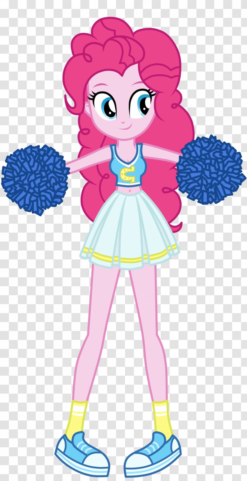 Pinkie Pie Rarity Twilight Sparkle Cheerleading Applejack - Silhouette - Cheerleader Transparent PNG